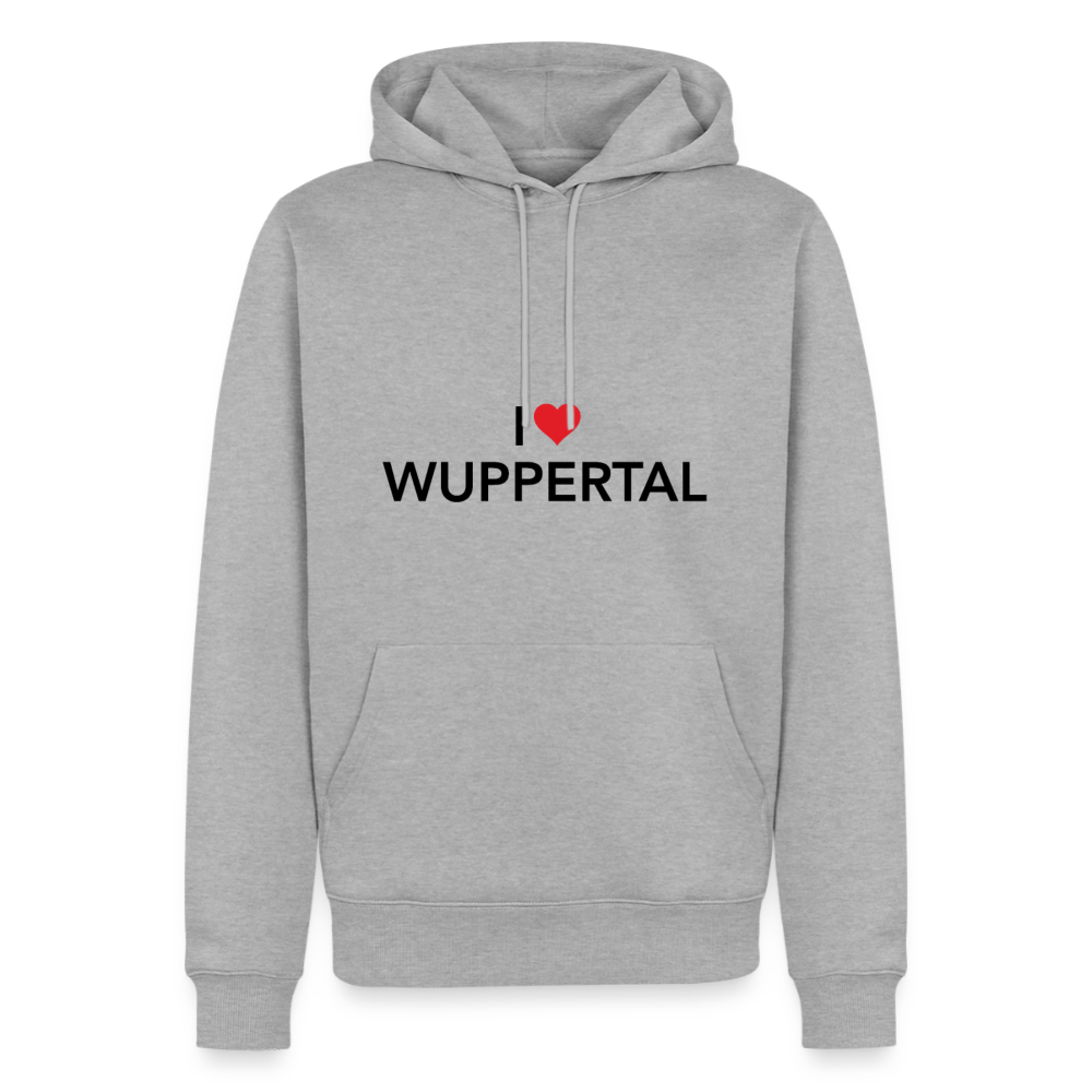 Hoodie "I Love Wuppertal" Bright Edition - Grau meliert