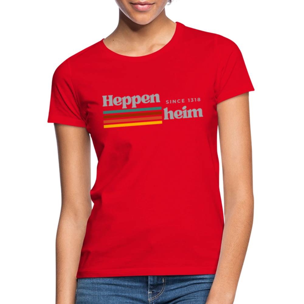 T-Shirt Ladies Heppenheim "Retro" - Rot