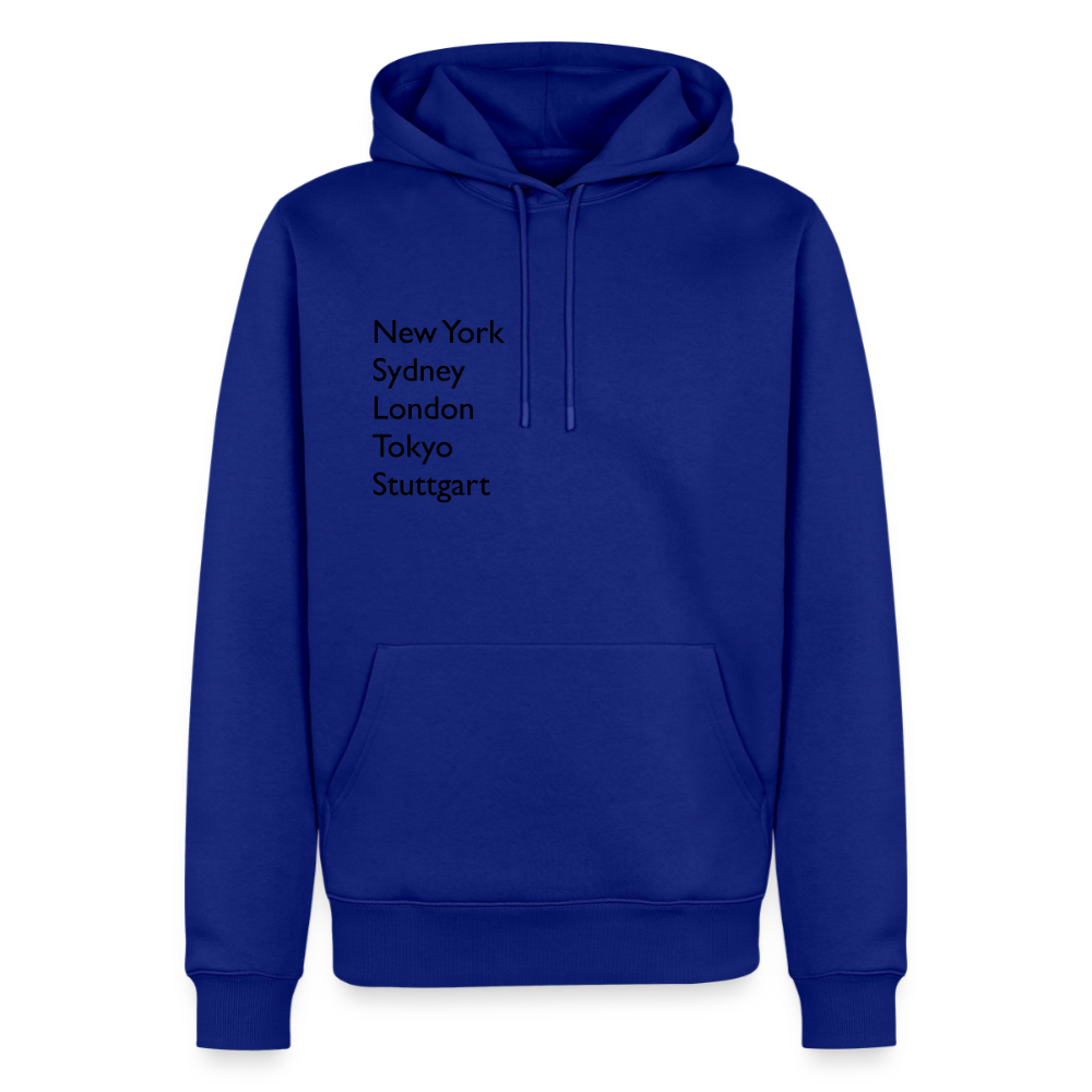 Hoodie Stuttgart "Metropolen" Dark Edition - Royalblau