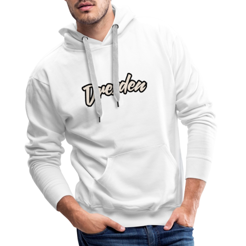 Hoodie Dresden "Graffiti Tag White" - Weiß