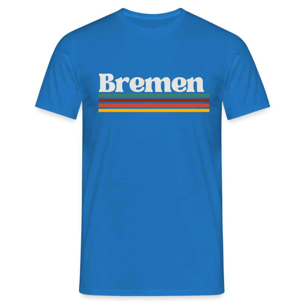 T-Shirt Bremen "Retro" - Royalblau