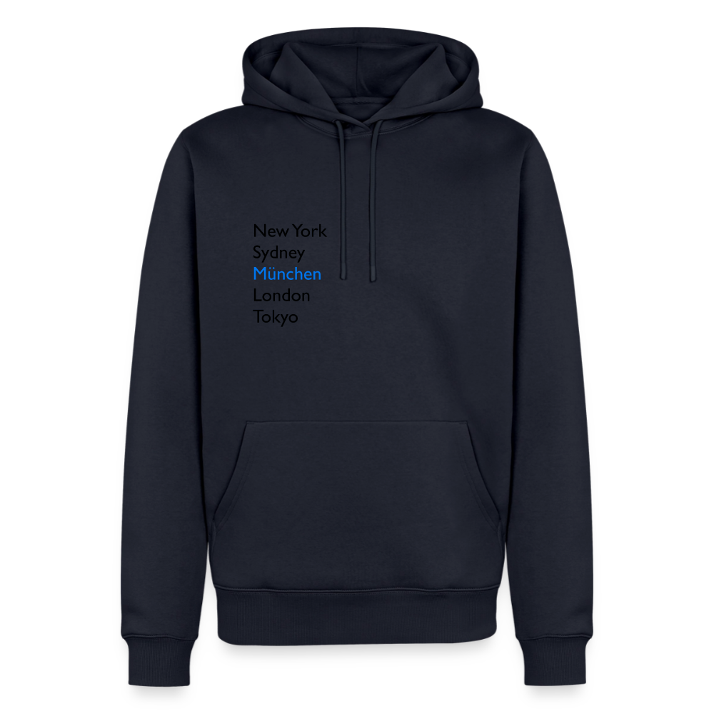 Hoodie München "Metropolen" Dark Edition - Navy