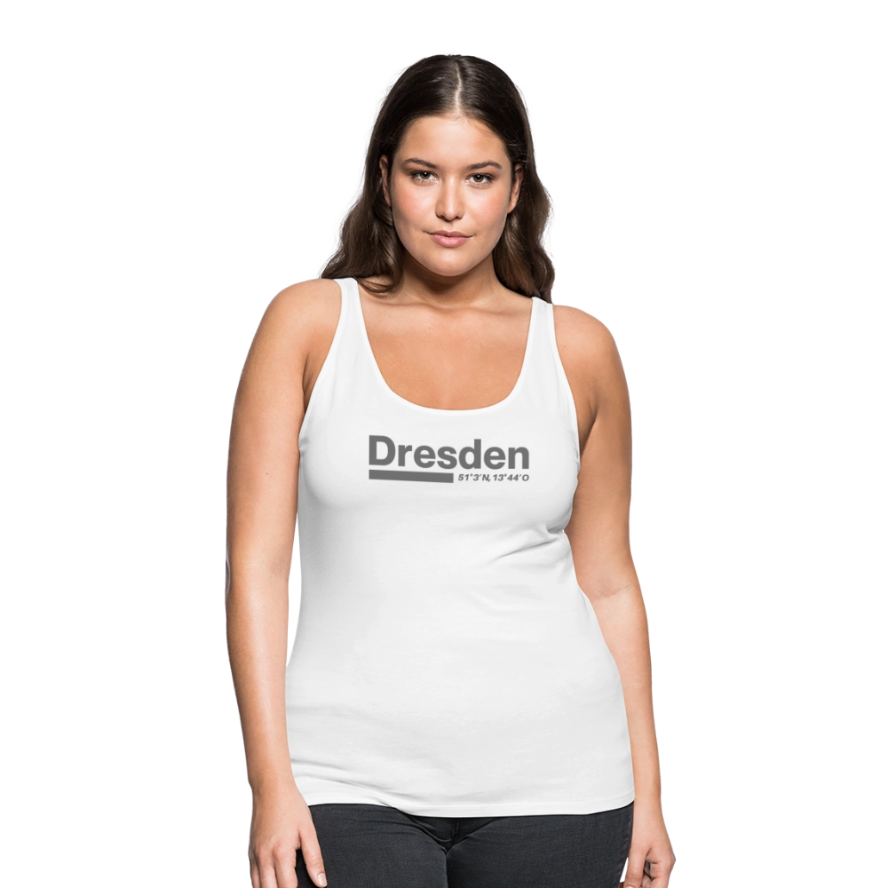 Tanktop Ladies Dresden "Bold GPS" - Weiß