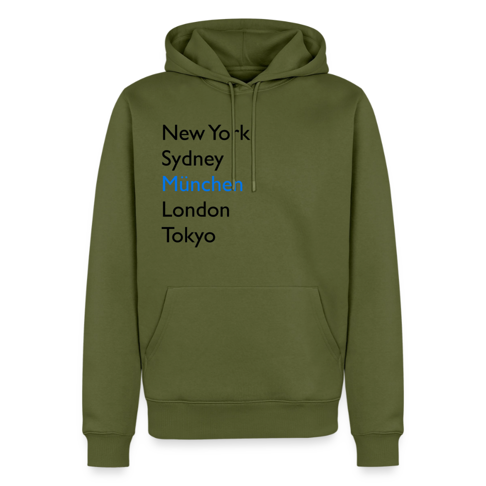 Hoodie München "Metropolen Big" Dark Edition - Khaki
