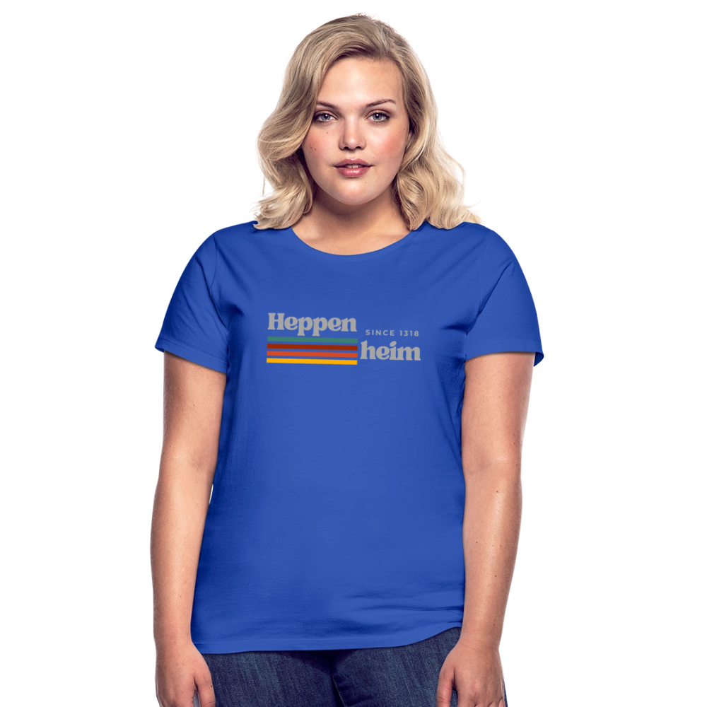 T-Shirt Ladies Heppenheim "Retro" - Royalblau