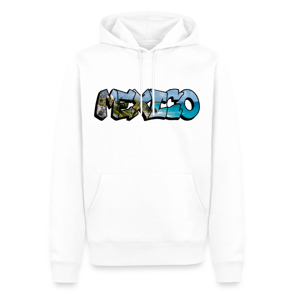 Hoodie Mexico Graffiti "Riviera" - Weiß