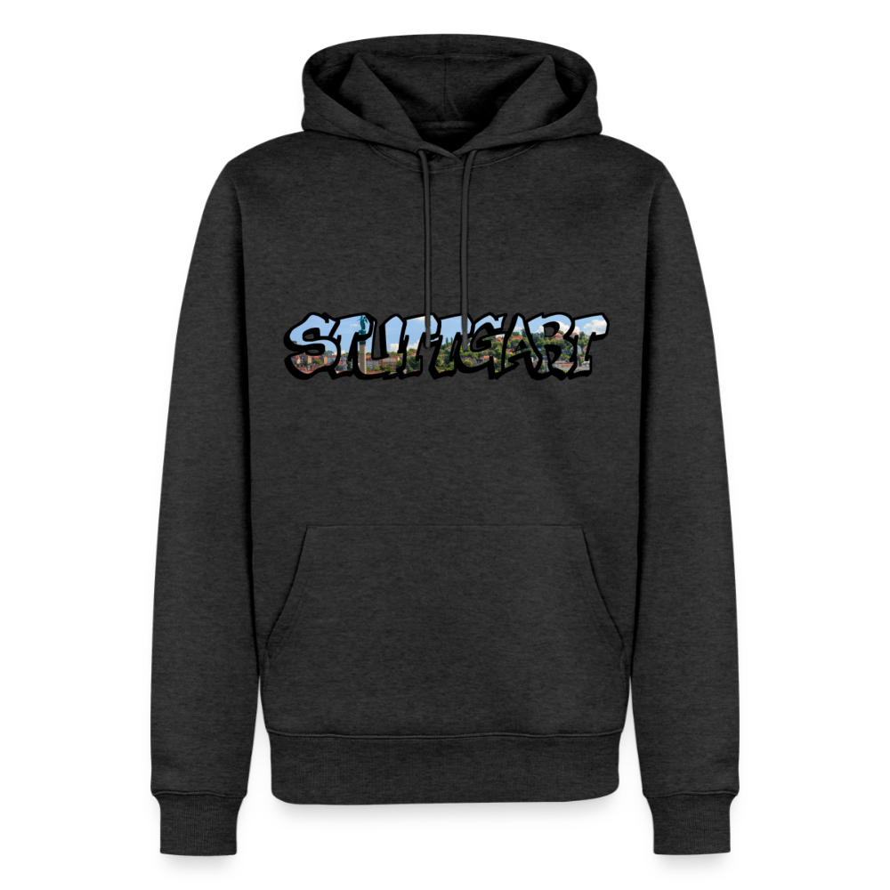 Hoodie Stuttgart "Panorama Graffiti" - Anthrazit meliert