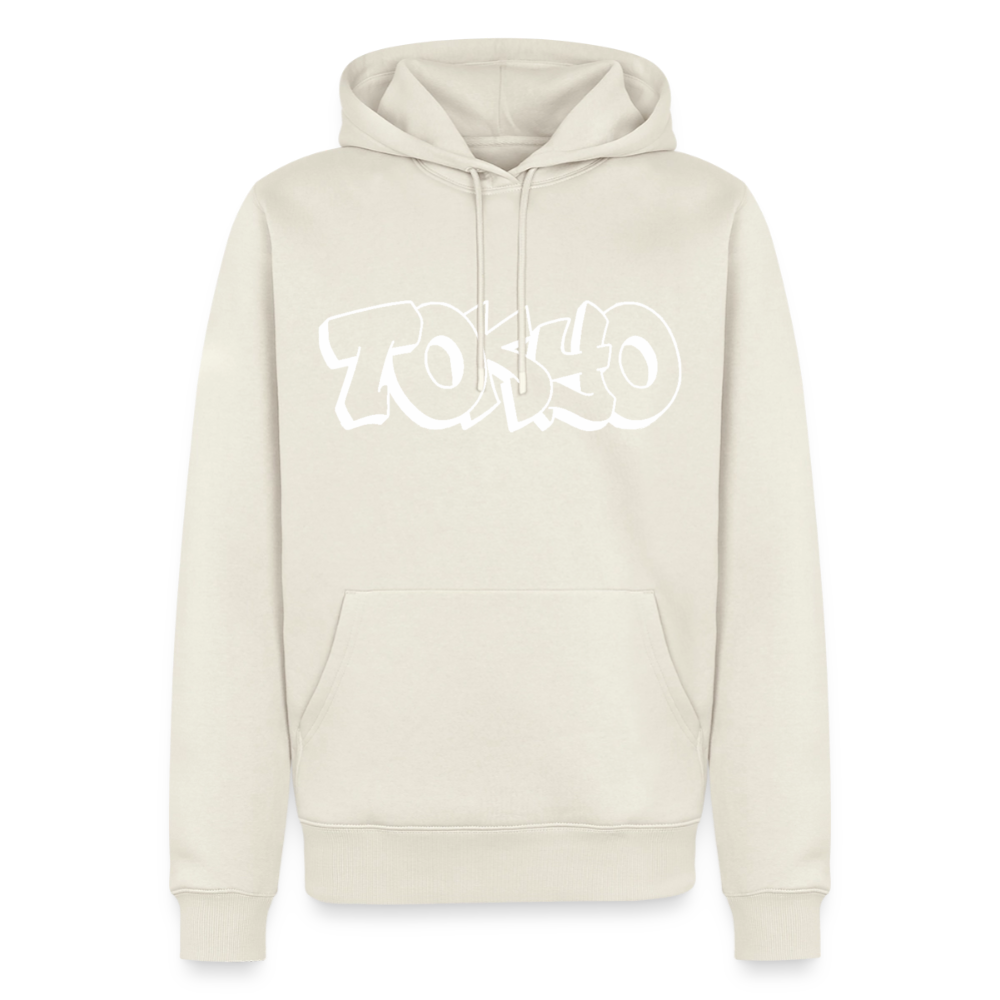 Hoodie Japan Graffiti "Tokyo Bright Edition" - Naturweiß