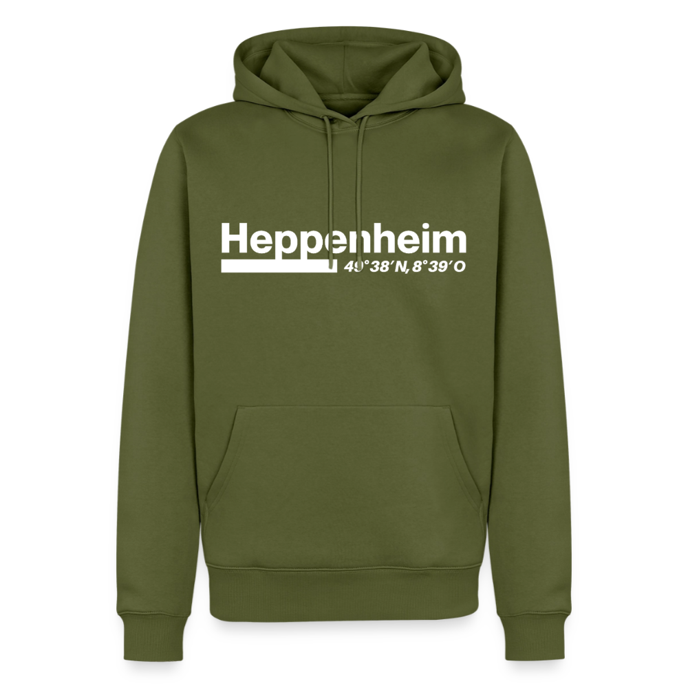 Hoodie Heppenheim "Bold GPS White" - Khaki