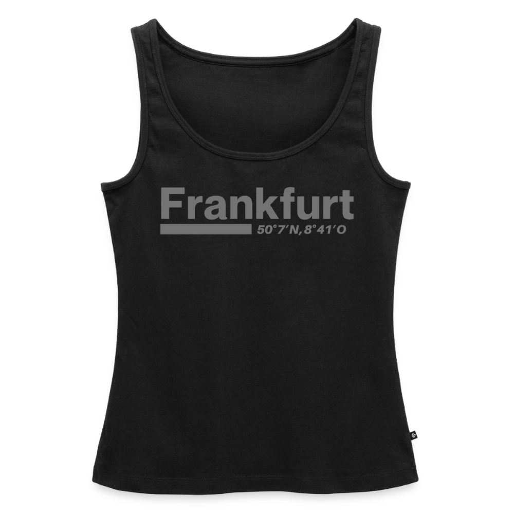 Tanktop Ladies Frankfurt (Main) "Bold GPS" - Schwarz