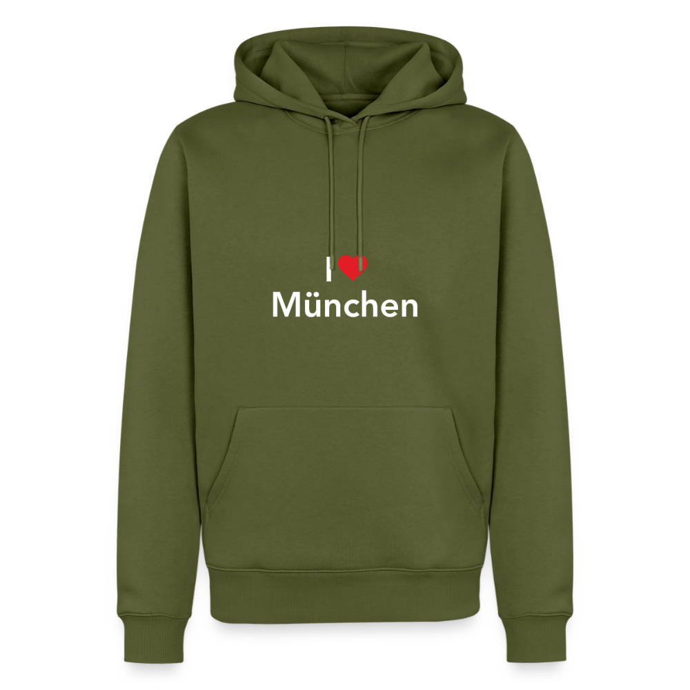 Hoodie "I Love München" Bright Edition - Khaki