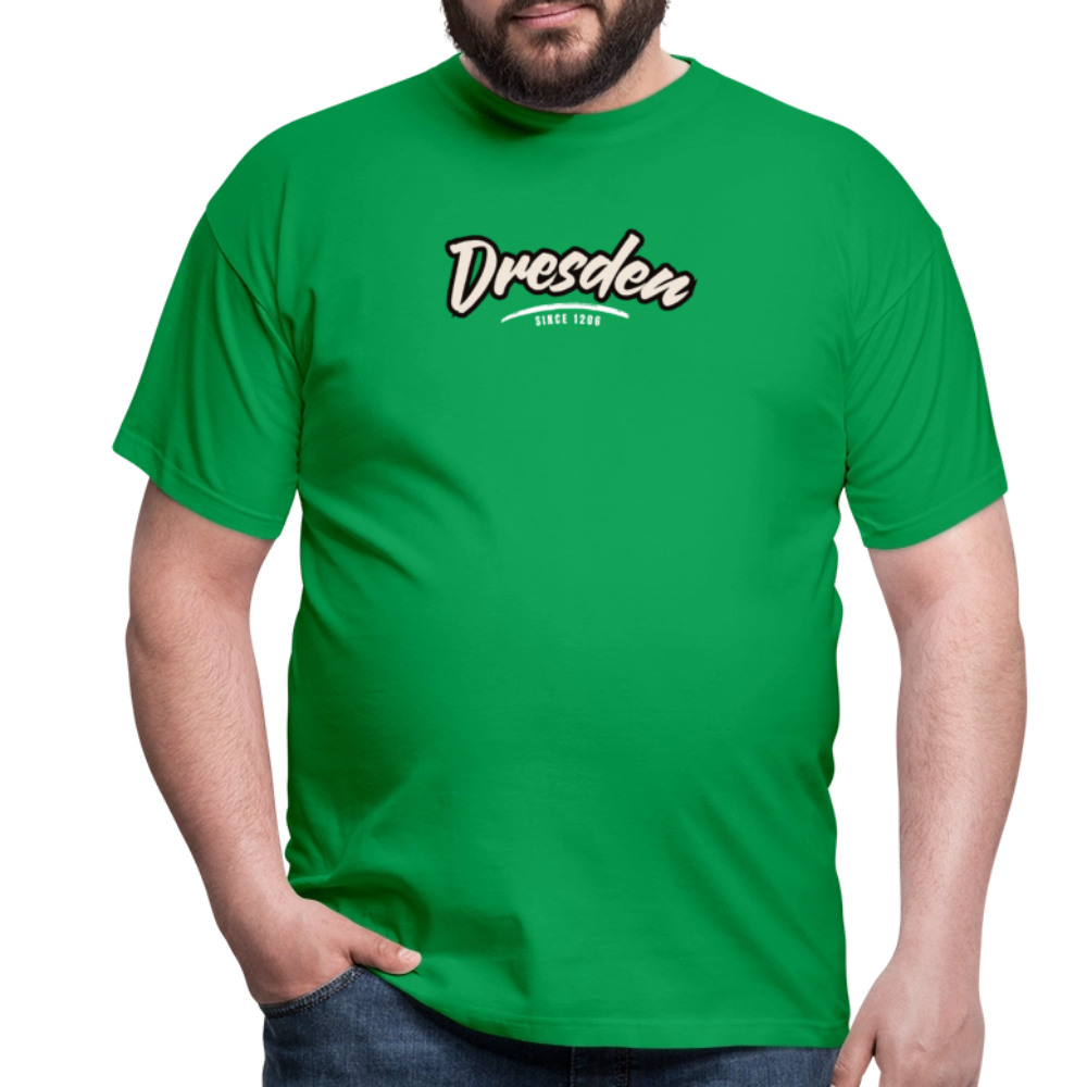 T-Shirt Dresden "Graffiti Tag White" - Kelly Green