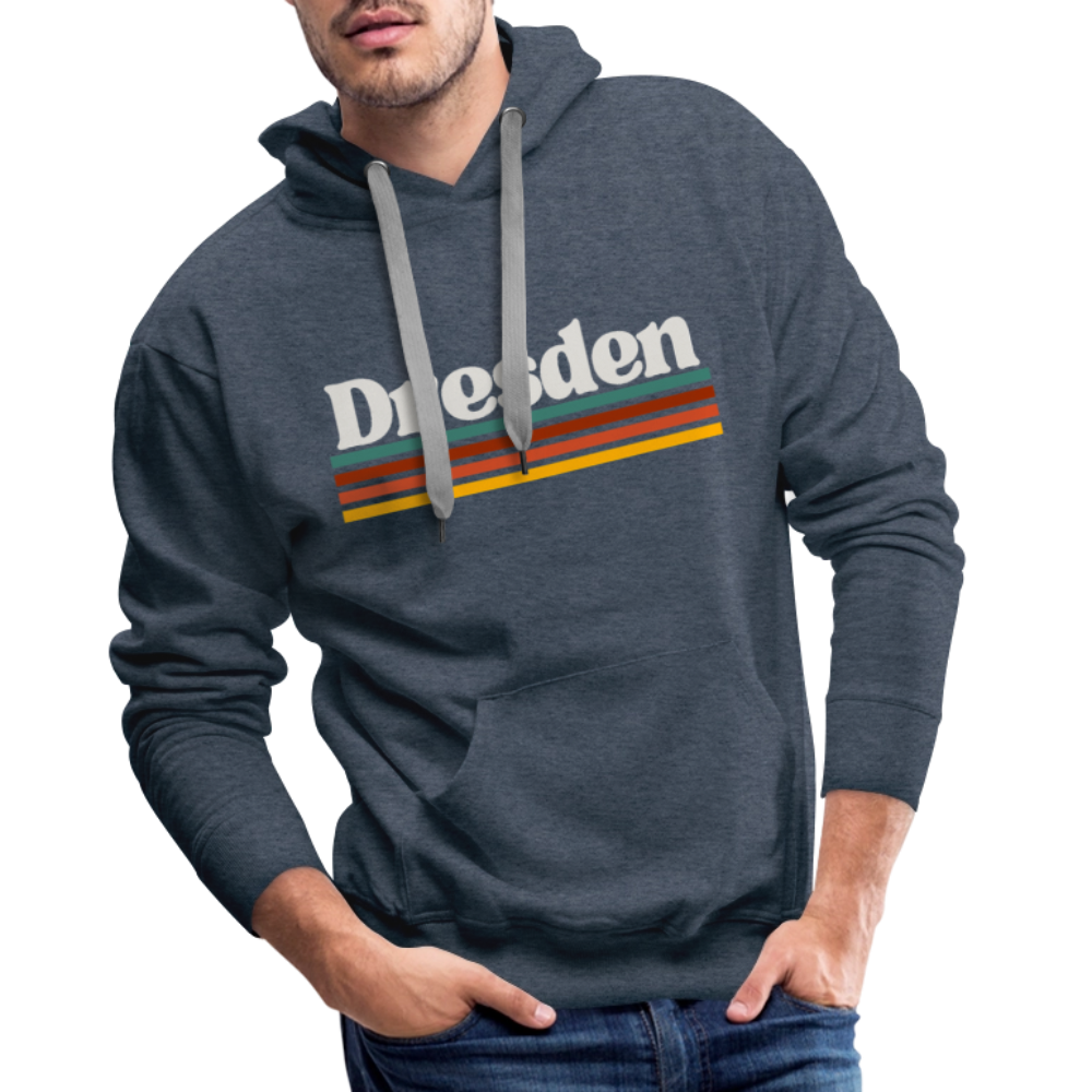 Hoodie Dresden "Retro" - Jeansblau