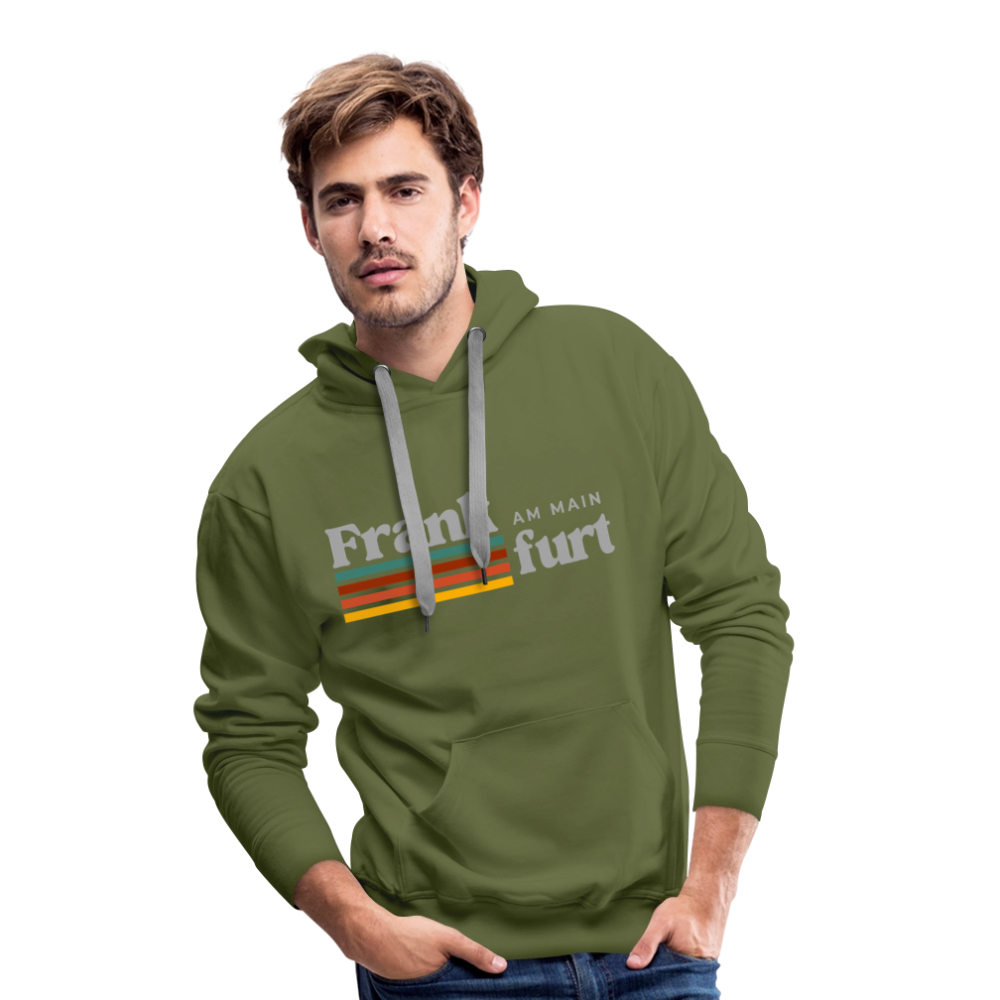 Hoodie Frankfurt (Main) "Retro" - Olivgrün