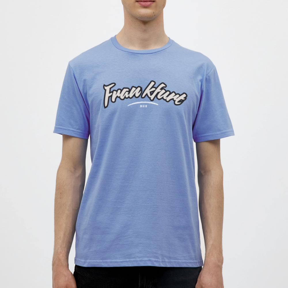 T-Shirt Frankfurt (Main) "Graffiti Tag White" - carolina blue