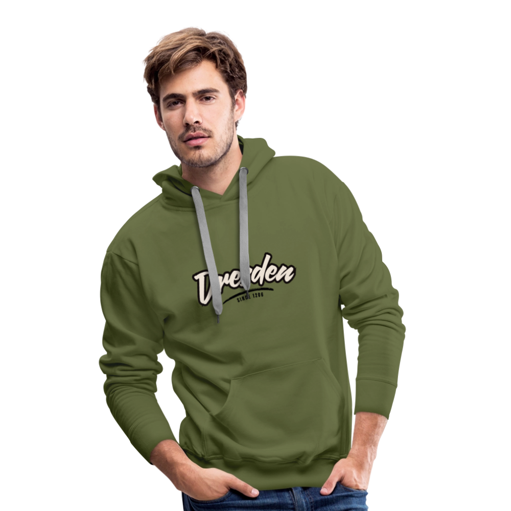 Hoodie Dresden "Graffiti Tag" - Olivgrün