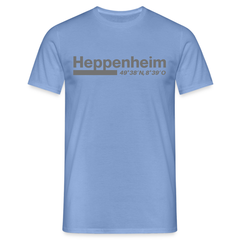 T-Shirt Heppenheim "Bold GPS" - carolina blue