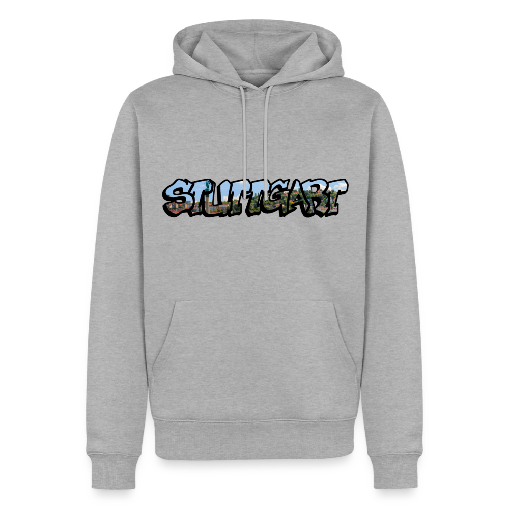 Hoodie Stuttgart "Panorama Graffiti" - Grau meliert