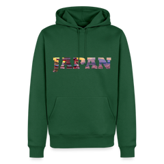 Hoodie Japan "Bold Panorama" - Flaschengrün