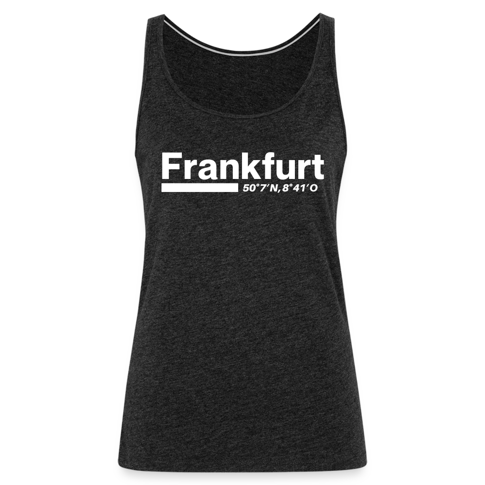 Tanktop Ladies Frankfurt (Main) "Bold GPS White" - Anthrazit