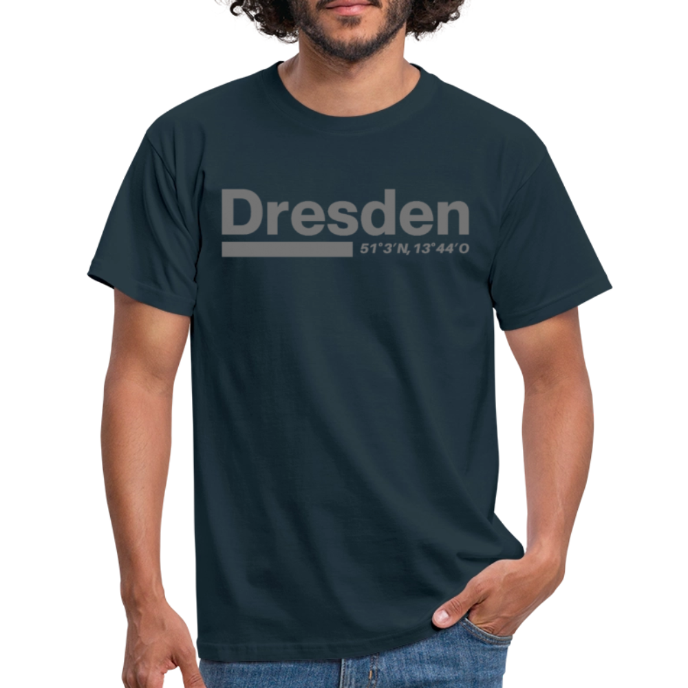 T-Shirt Dresden "Bold GPS" - Navy