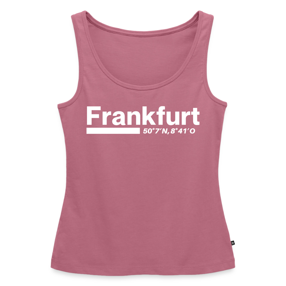 Tanktop Ladies Frankfurt (Main) "Bold GPS White" - Mauve