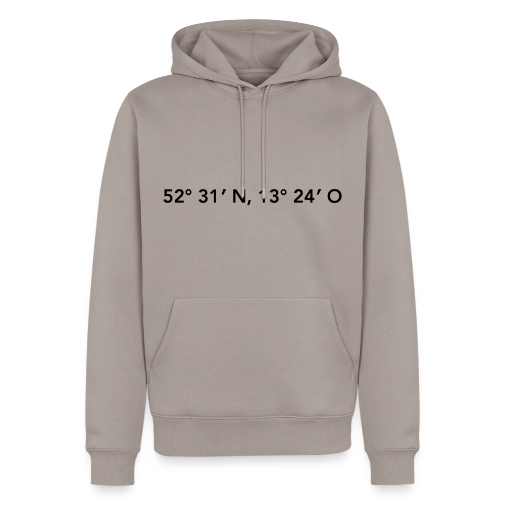 Hoodie Berlin "GPS" Dark Edition - Taupe