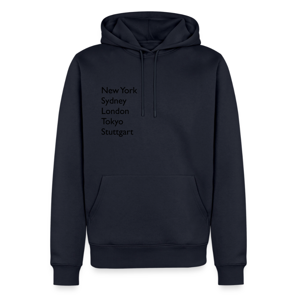 Hoodie Stuttgart "Metropolen" Dark Edition - Navy