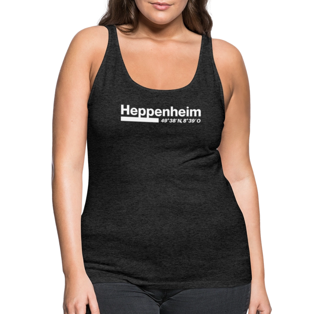 Tanktop Ladies Heppenheim "Bold GPS White" - Anthrazit