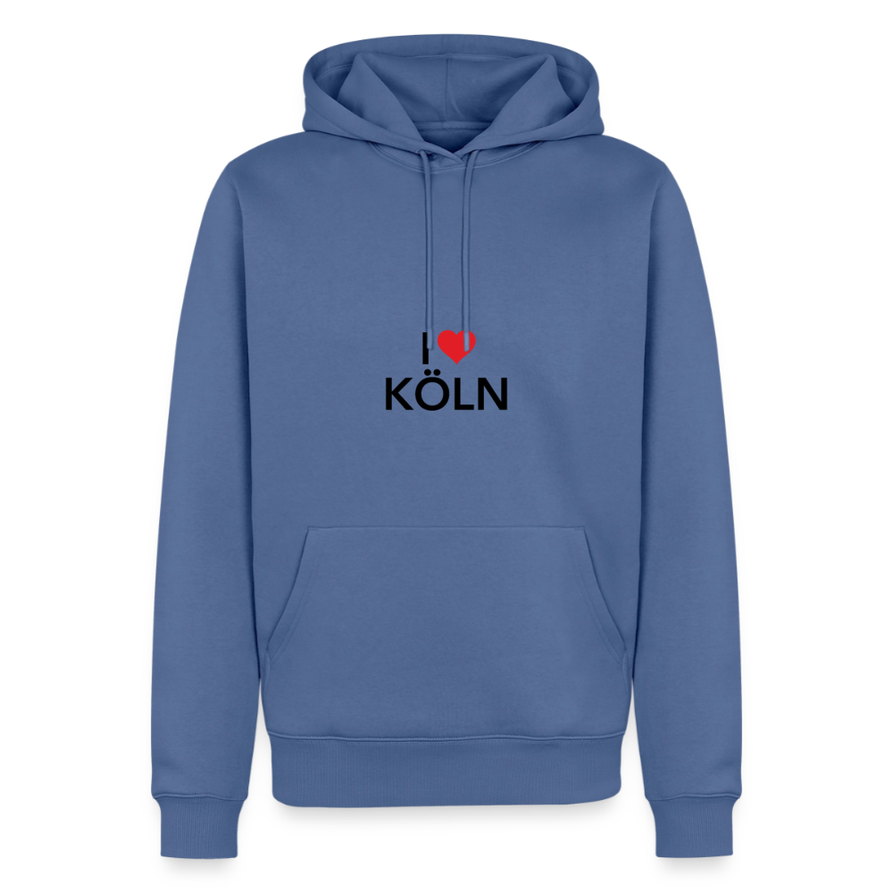 Hoodie "I Love Köln" Dark Edition - Taubenblau