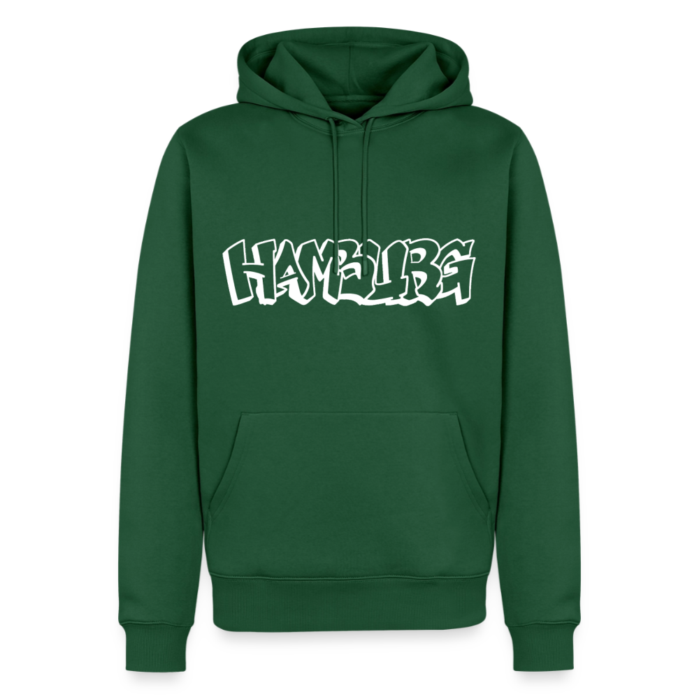 Hoodie Hamburg "Graffiti" Bright Edition - Flaschengrün