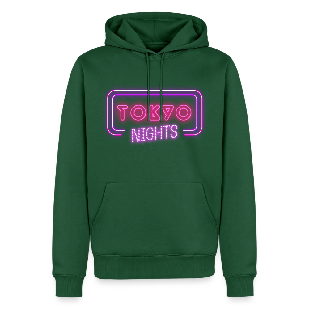 Hoodie Japan "Tokyo Nights" - Flaschengrün