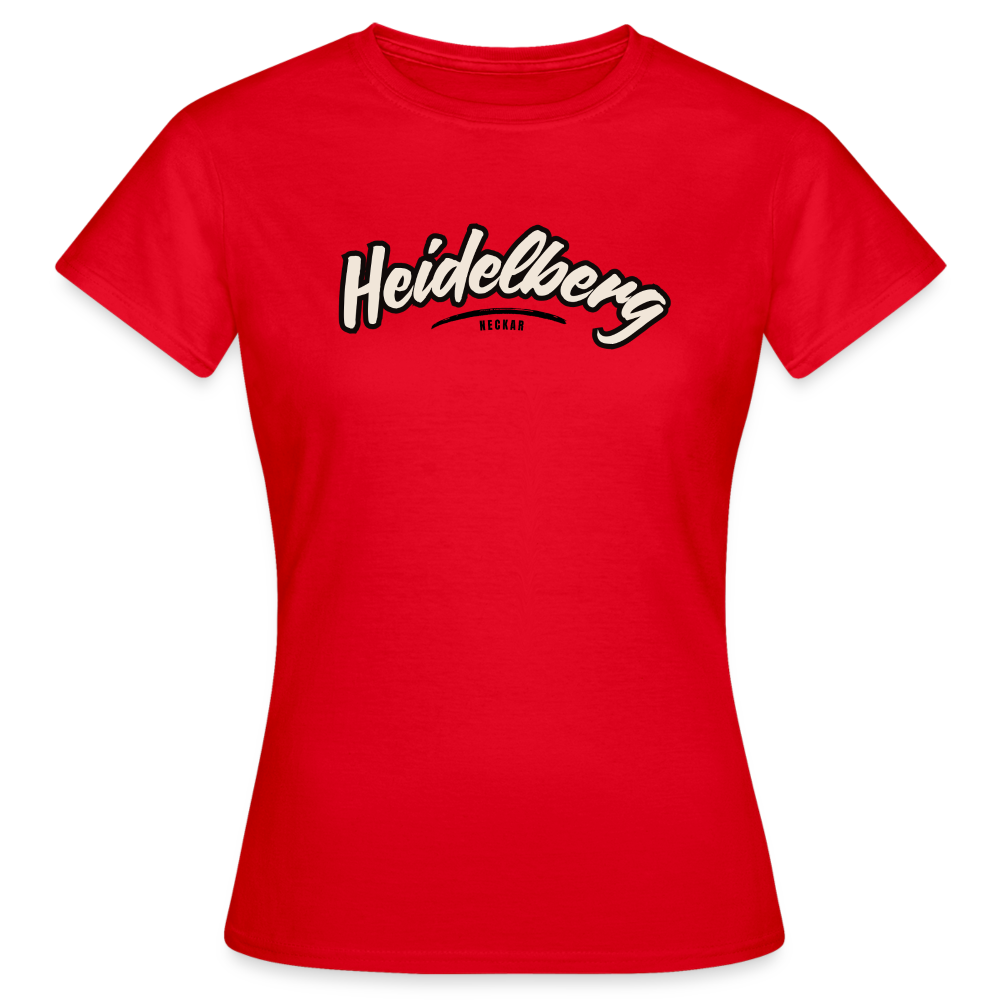T-Shirt Ladies Heidelberg "Graffiti Tag" - Rot