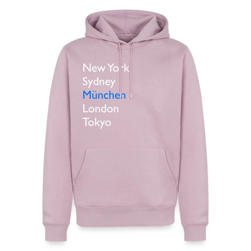 Hoodie München "Metropolen Big" Bright Edition - Altrosa