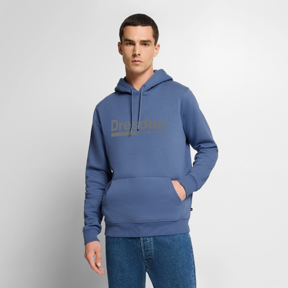 Hoodie Dresden "Bold GPS" - Taubenblau