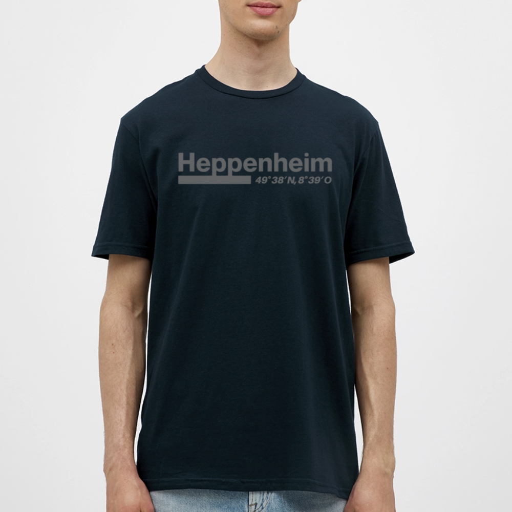 T-Shirt Heppenheim "Bold GPS" - Navy