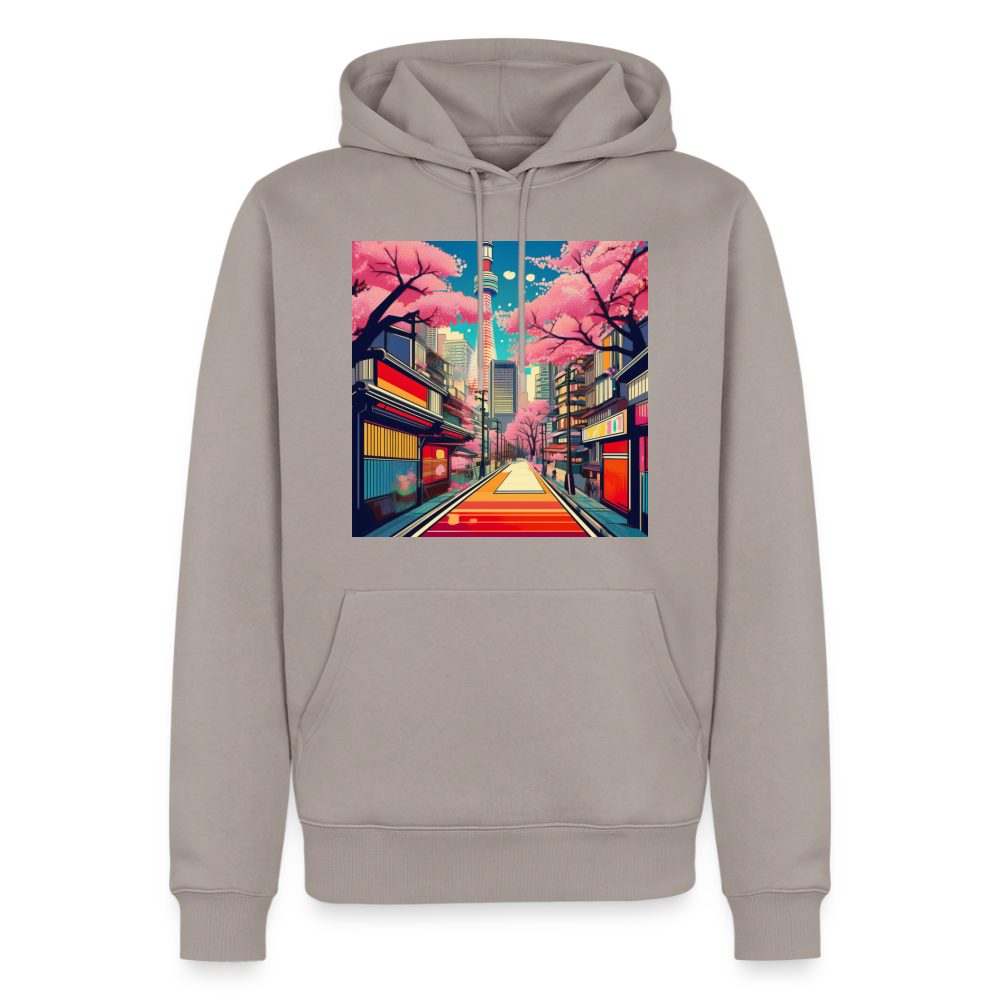 Hoodie Japan "Tokyo" - Taupe