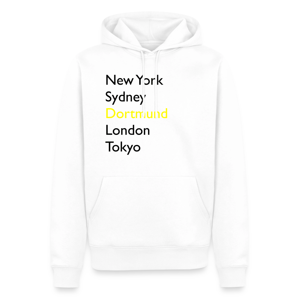 Hoodie Dortmund "Metropolen Big" Dark Edition - Weiß