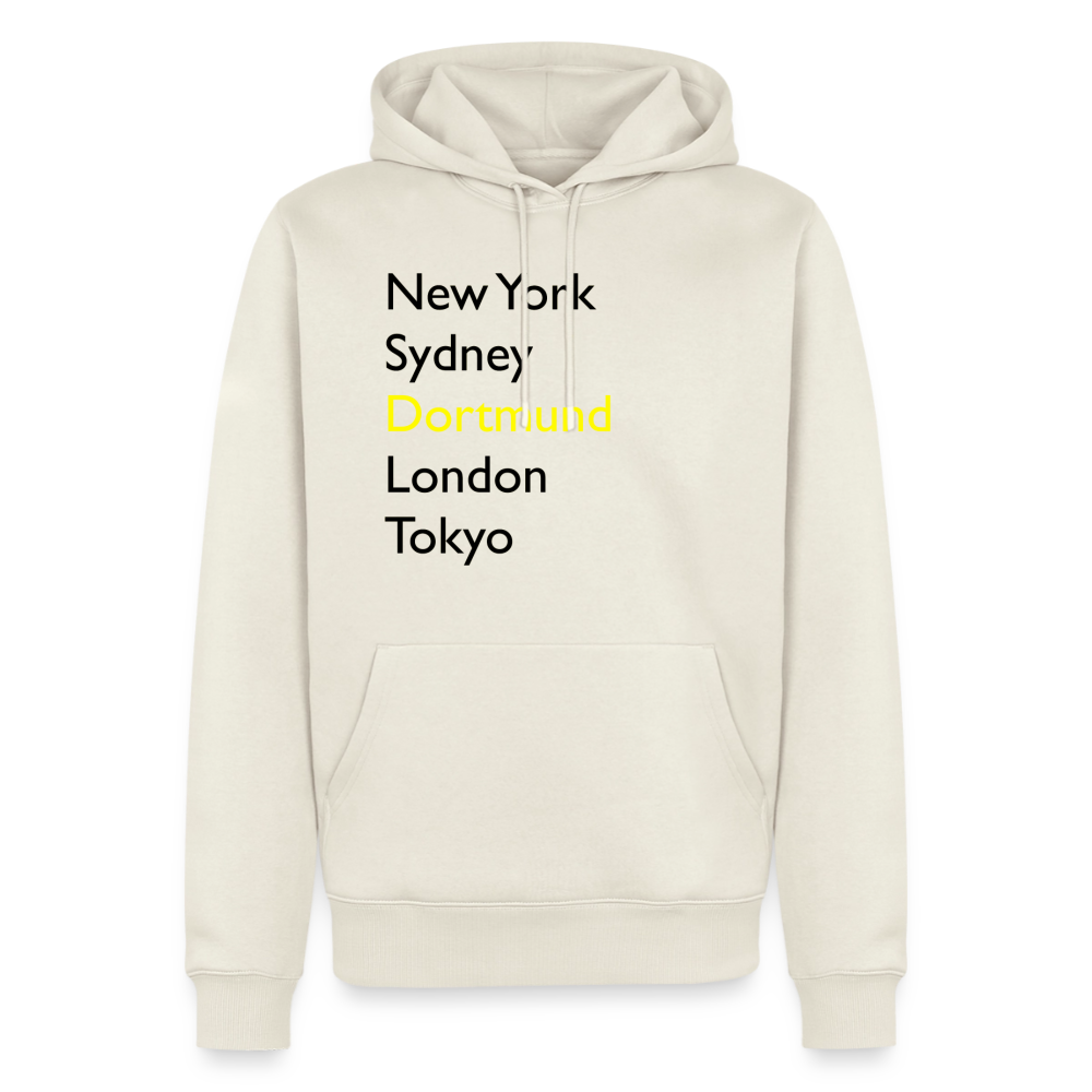 Hoodie Dortmund "Metropolen Big" Dark Edition - Naturweiß