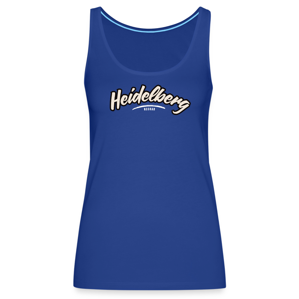 Tanktop Ladies Heidelberg "Graffiti Tag White" - Königsblau