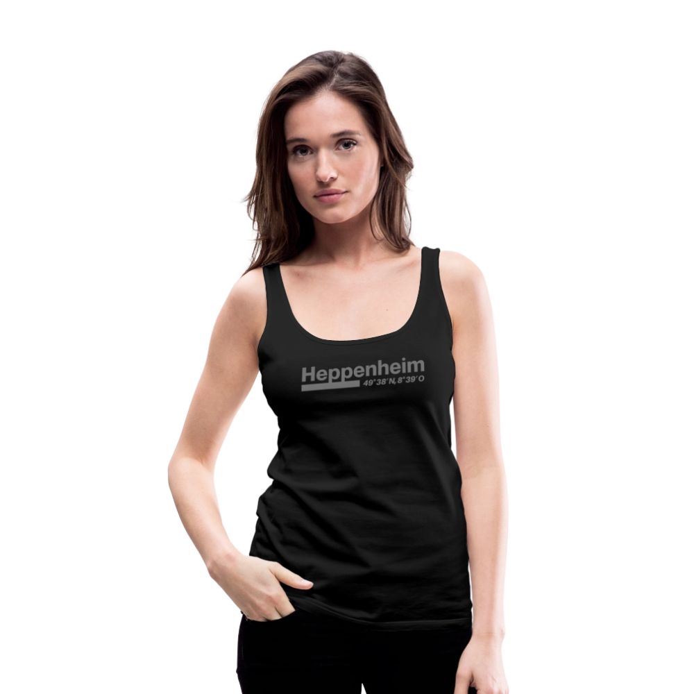 Tanktop Ladies Heppenheim "Bold GPS" - Schwarz
