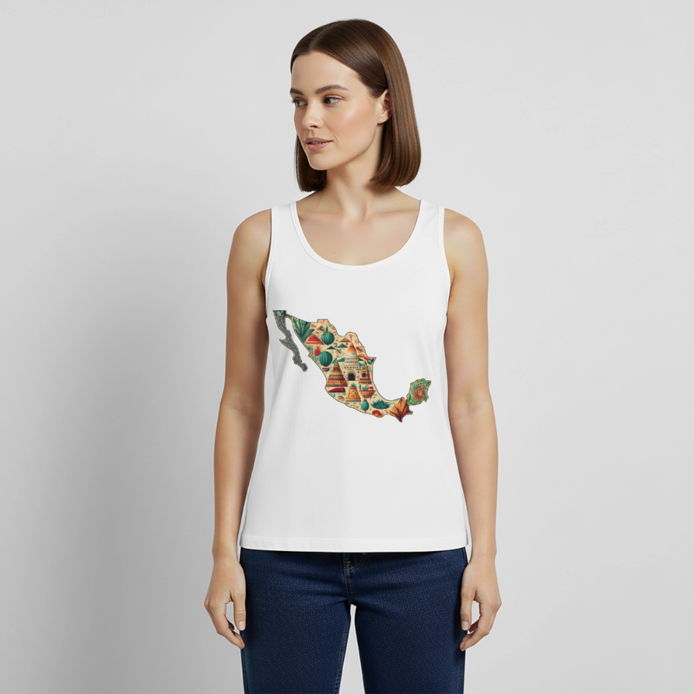 Tanktop Ladies Mexico "Map" - Weiß