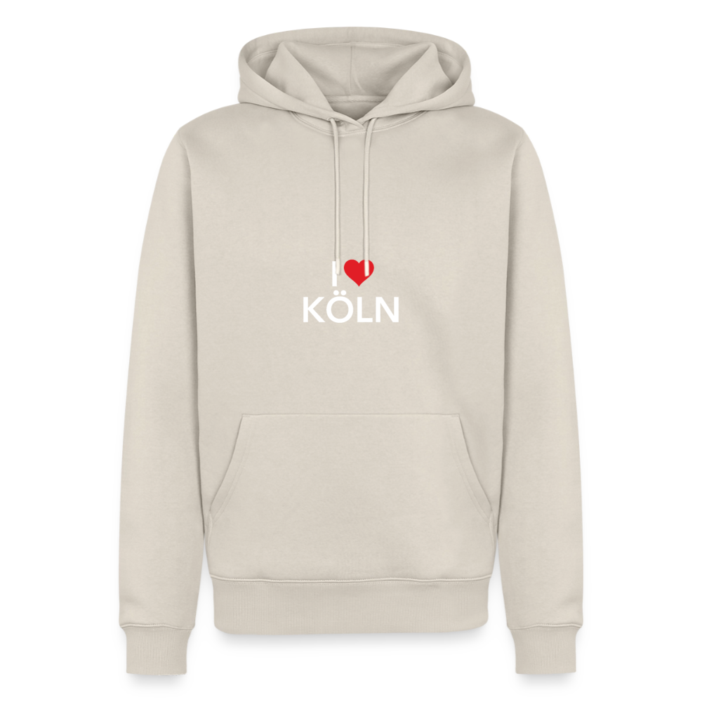 Hoodie "I Love Köln" Bright Edition - Beige