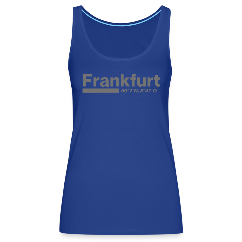 Tanktop Ladies Frankfurt (Main) "Bold GPS" - Königsblau