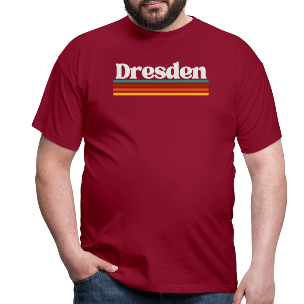 T-Shirt Dresden "Retro" - Ziegelrot