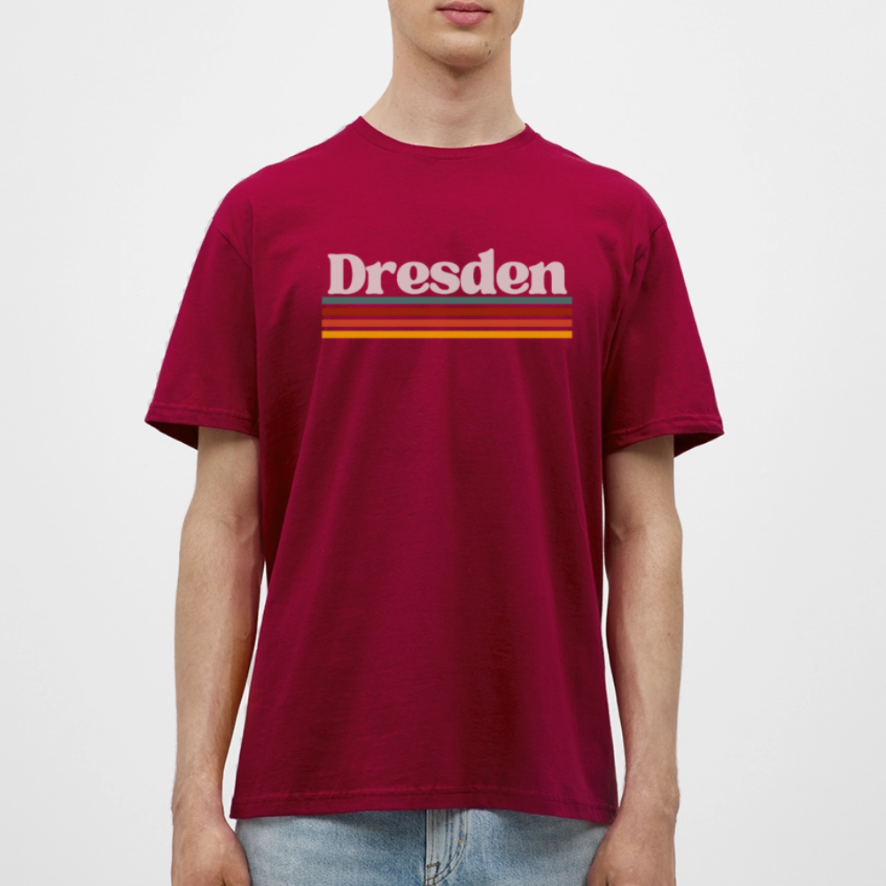 T-Shirt Dresden "Retro" - Ziegelrot
