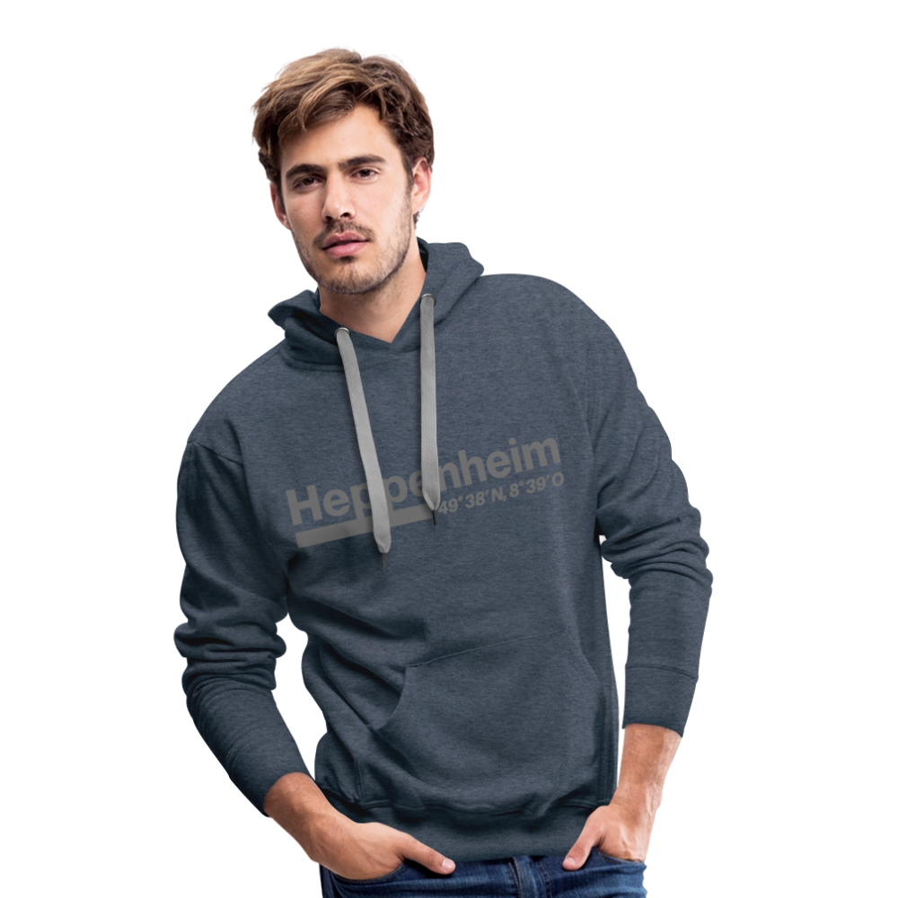 Hoodie Heppenheim "Bold GPS" - Jeansblau