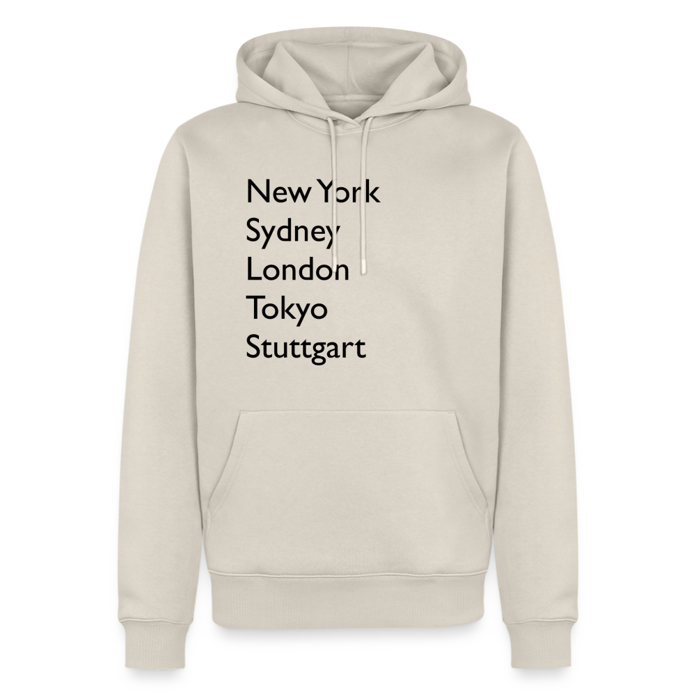 Hoodie Stuttgart "Metropolen Big" Dark Edition - Beige
