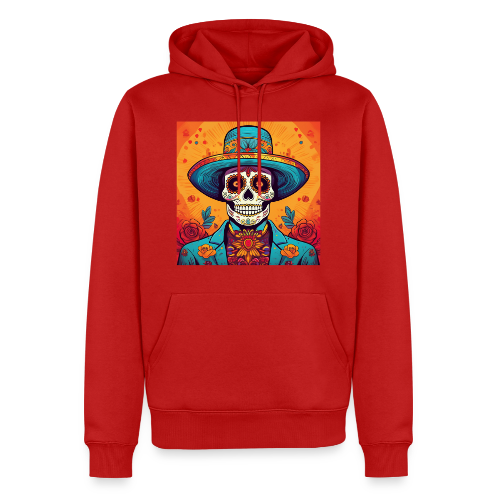 Hoodie Mexico "Hombre Muerto" - Rot