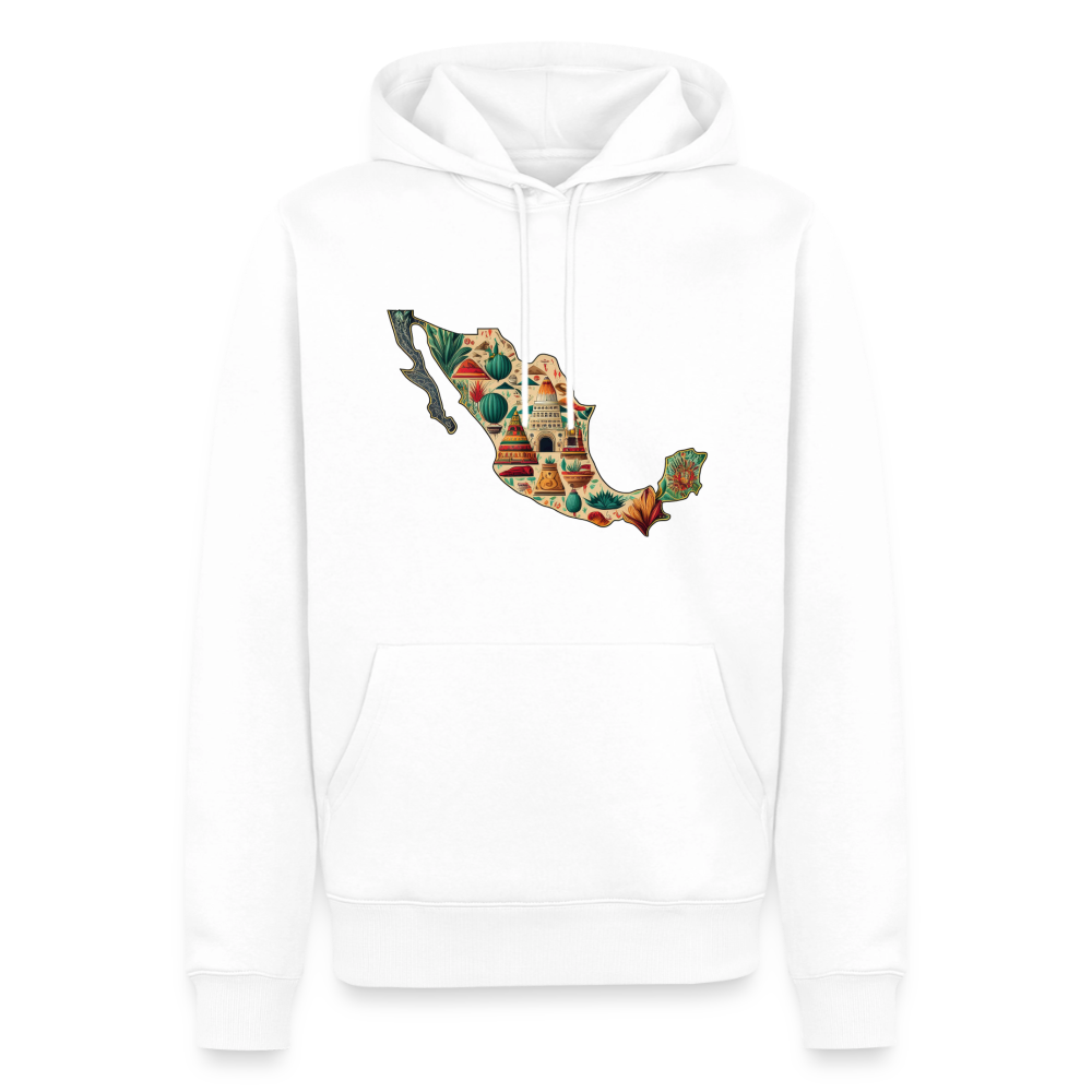 Hoodie Mexico "Map" - Weiß